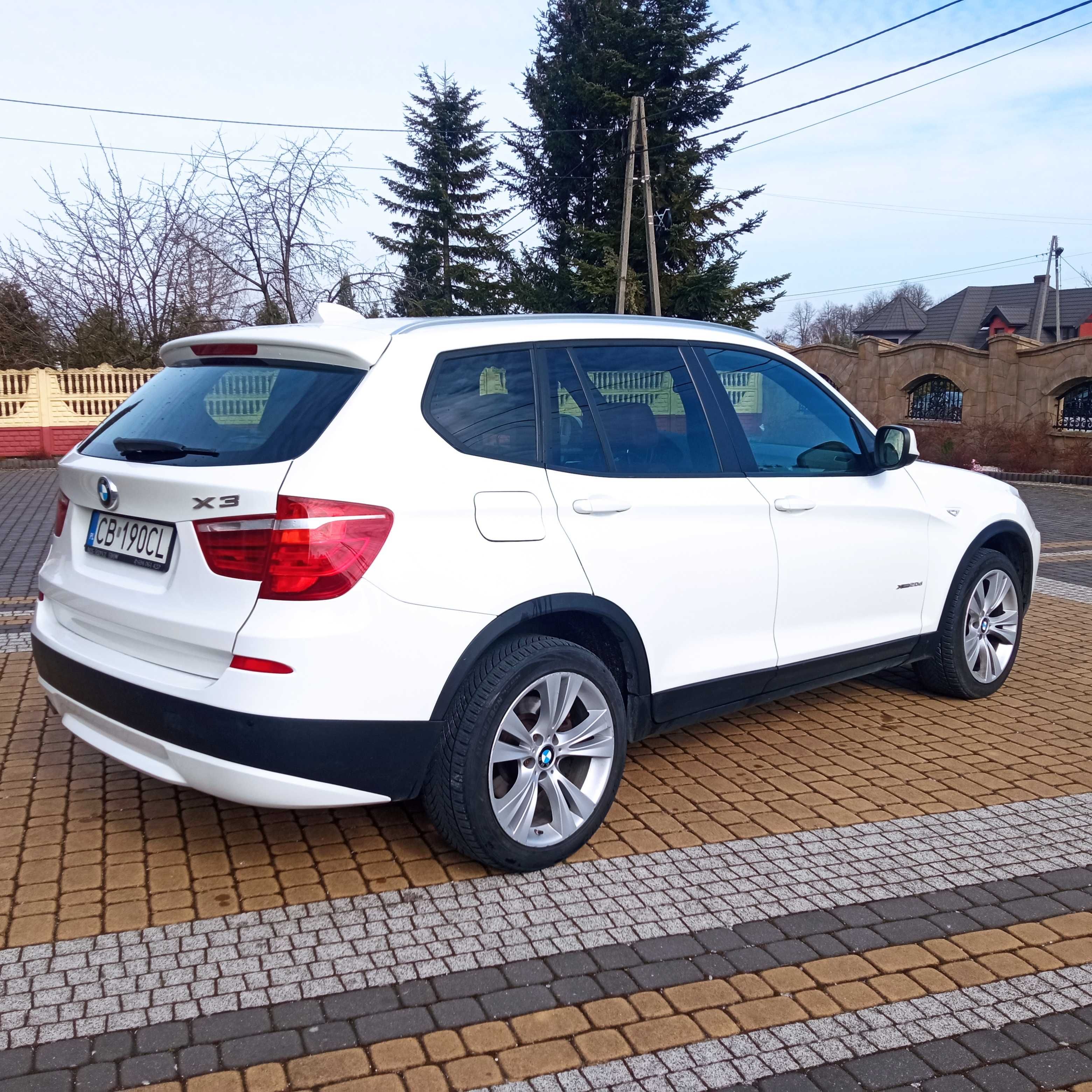 BMW X3/2.0 d/184 KM/X-Drive/Skóra/Duża Navi/