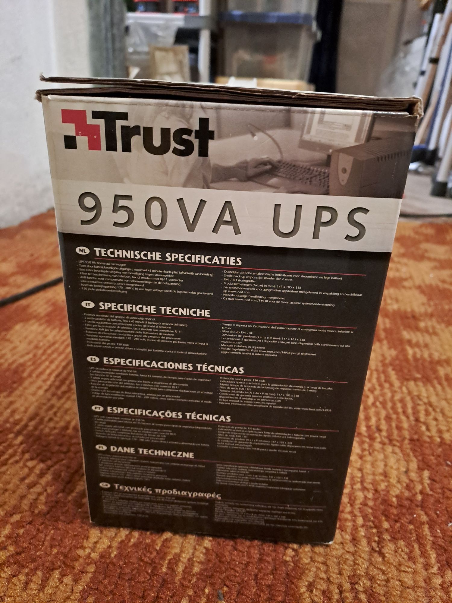 PowerMaster UPS 950v Techniczne