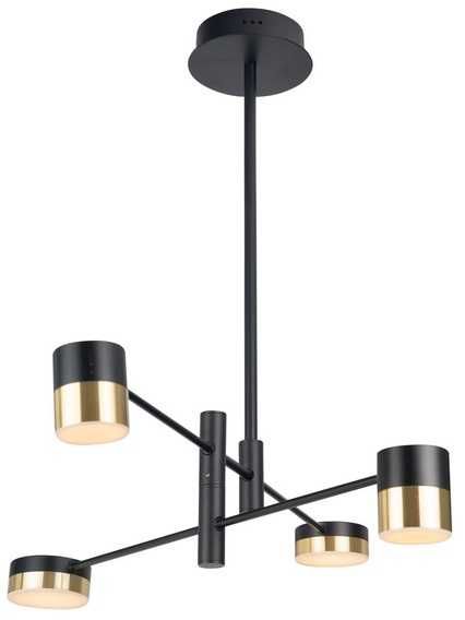 Maxlight P0404 Lampa Wisząca Puma Led 4x7W BK/GD
