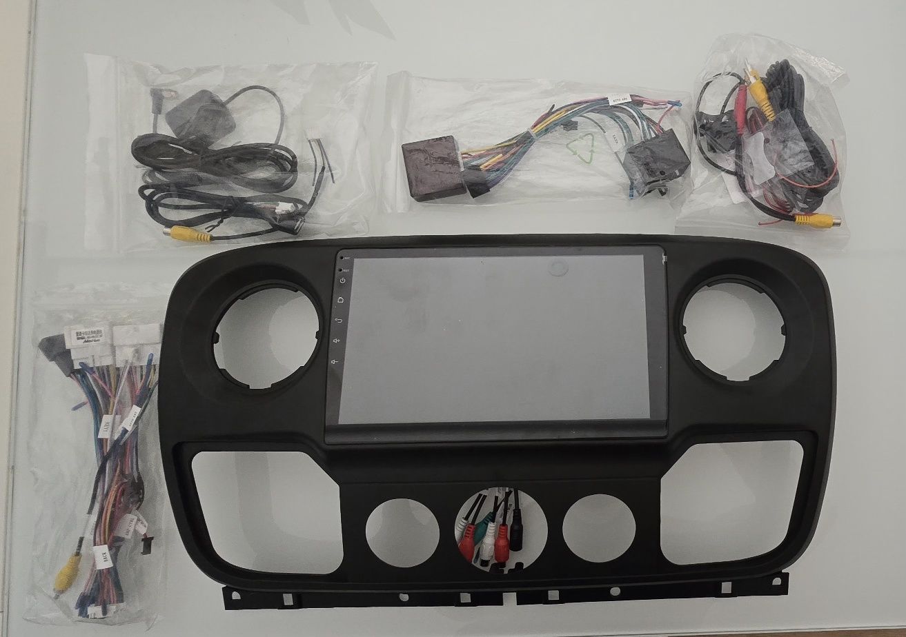 Leitor multimédia Android 14, Carplay sem fio, Vídeo, GPS, Rádio