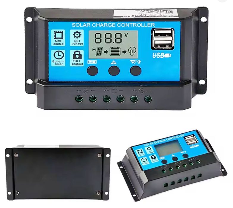 Controlador de carga solar PWM 12/24v 30 AH
