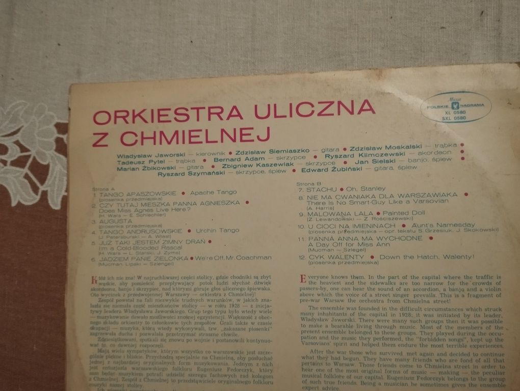 Płyta winylowa Orkiestra uliczna z Chmielnej