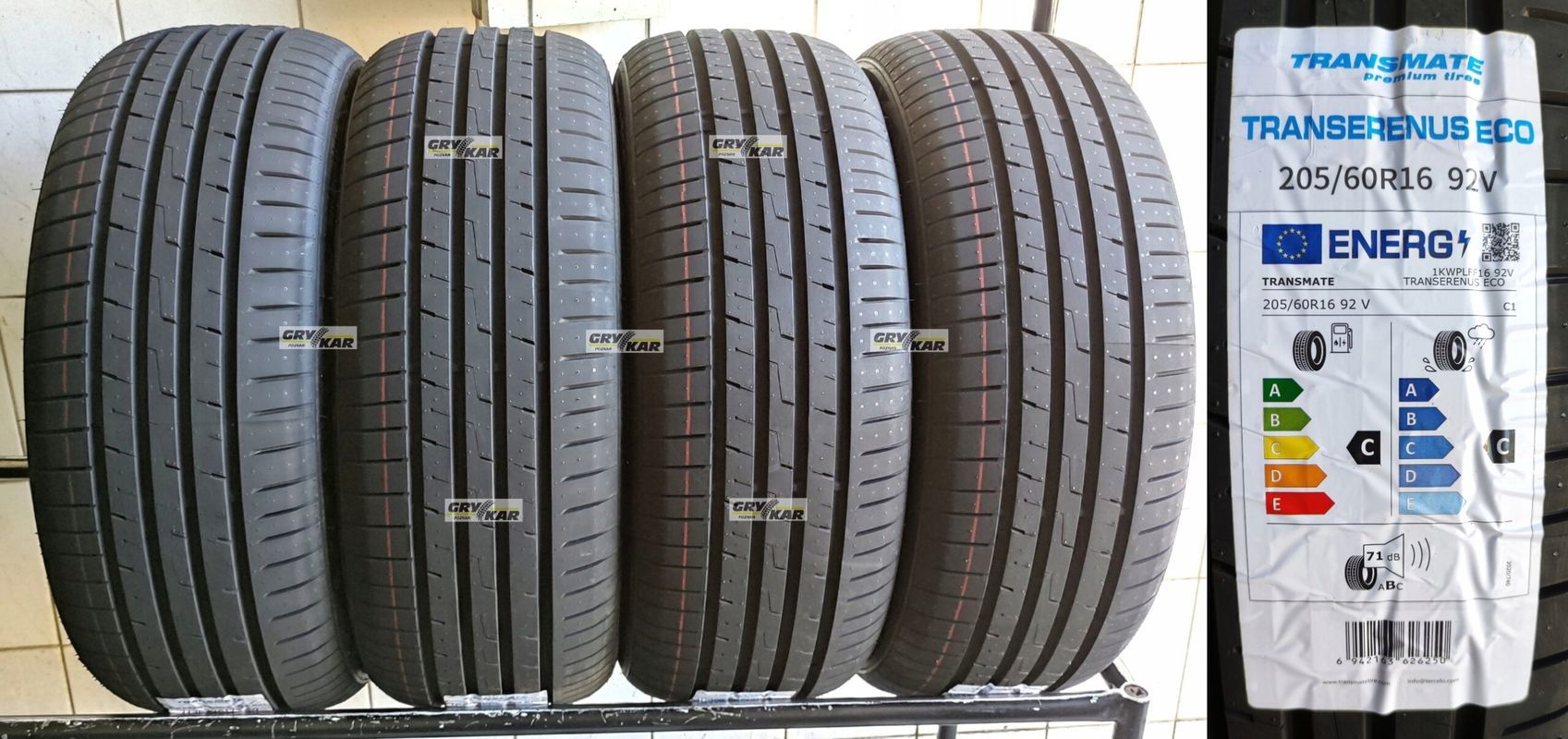 4x 205/60r16 Transmate Transerenus Eco 2024r C/C/71dB