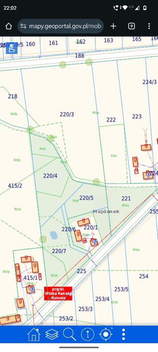 Działka budowlana  Wólka Kańska Kolonia