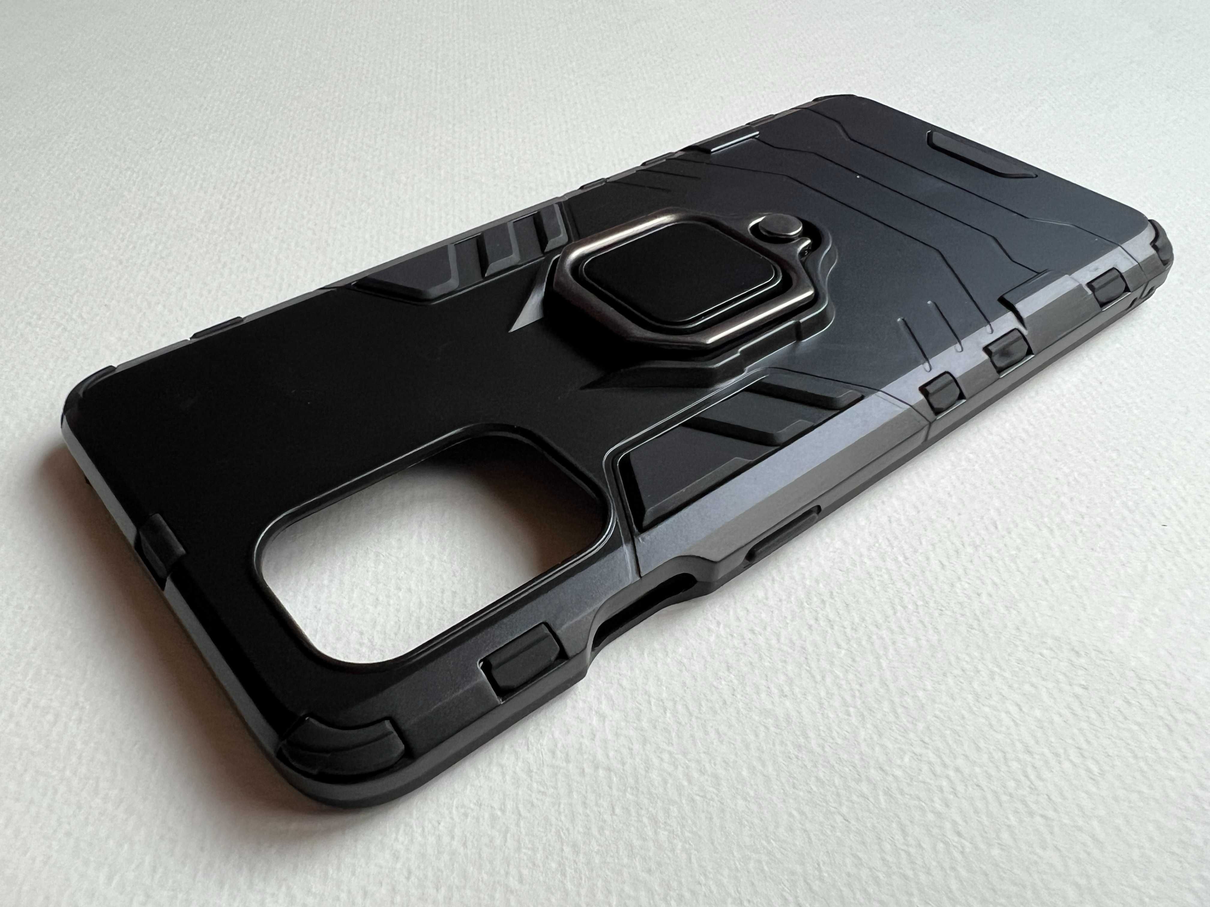 OnePlus 8T / 9R чохол Magnetic Knee магніт підставка чорний пластик