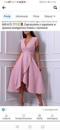 Sukienka Greta podwer pink