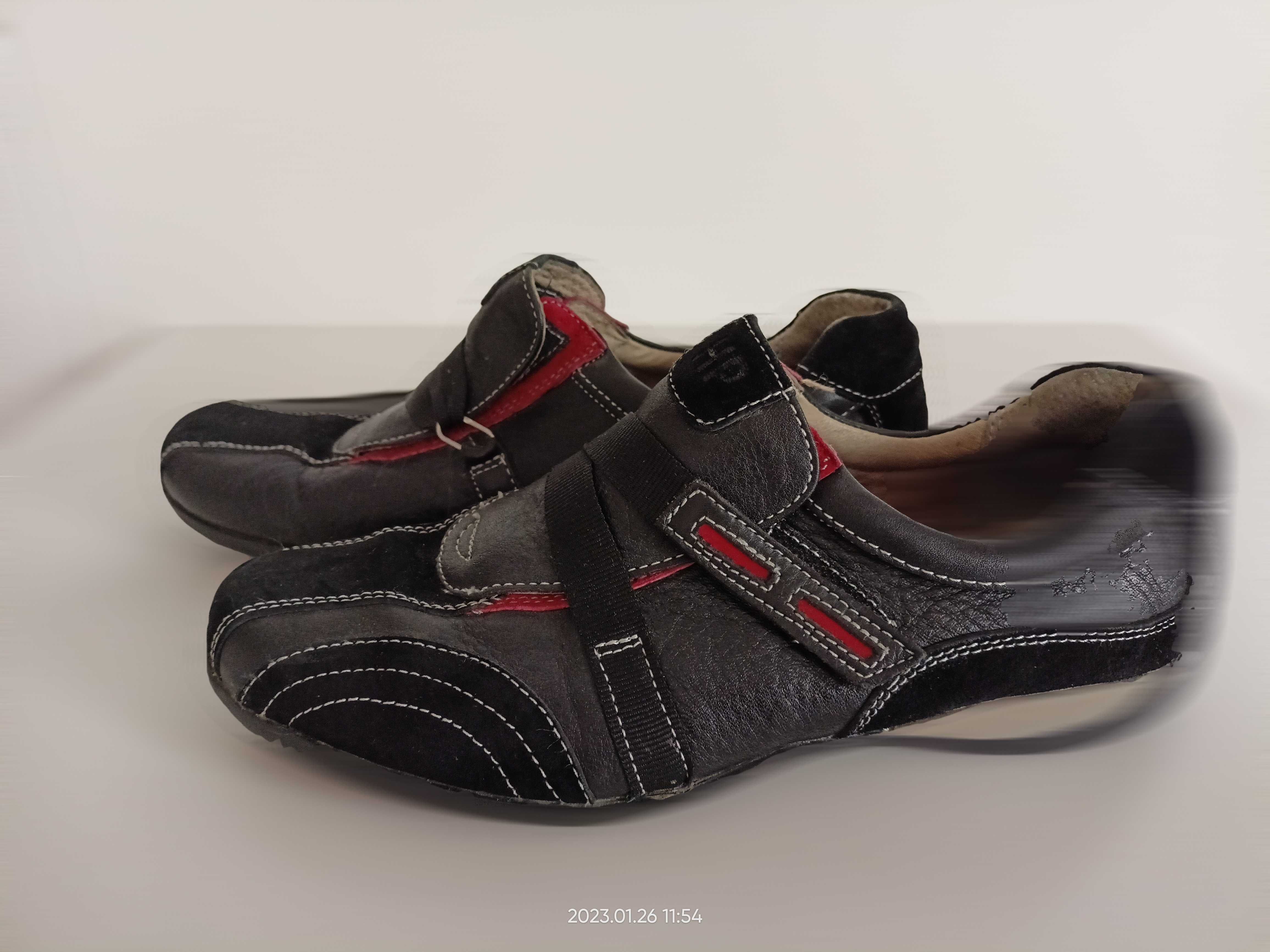 HUSH PUPPIES USA sneakersy półbuty skóra rzepy 38 jesień 1zł