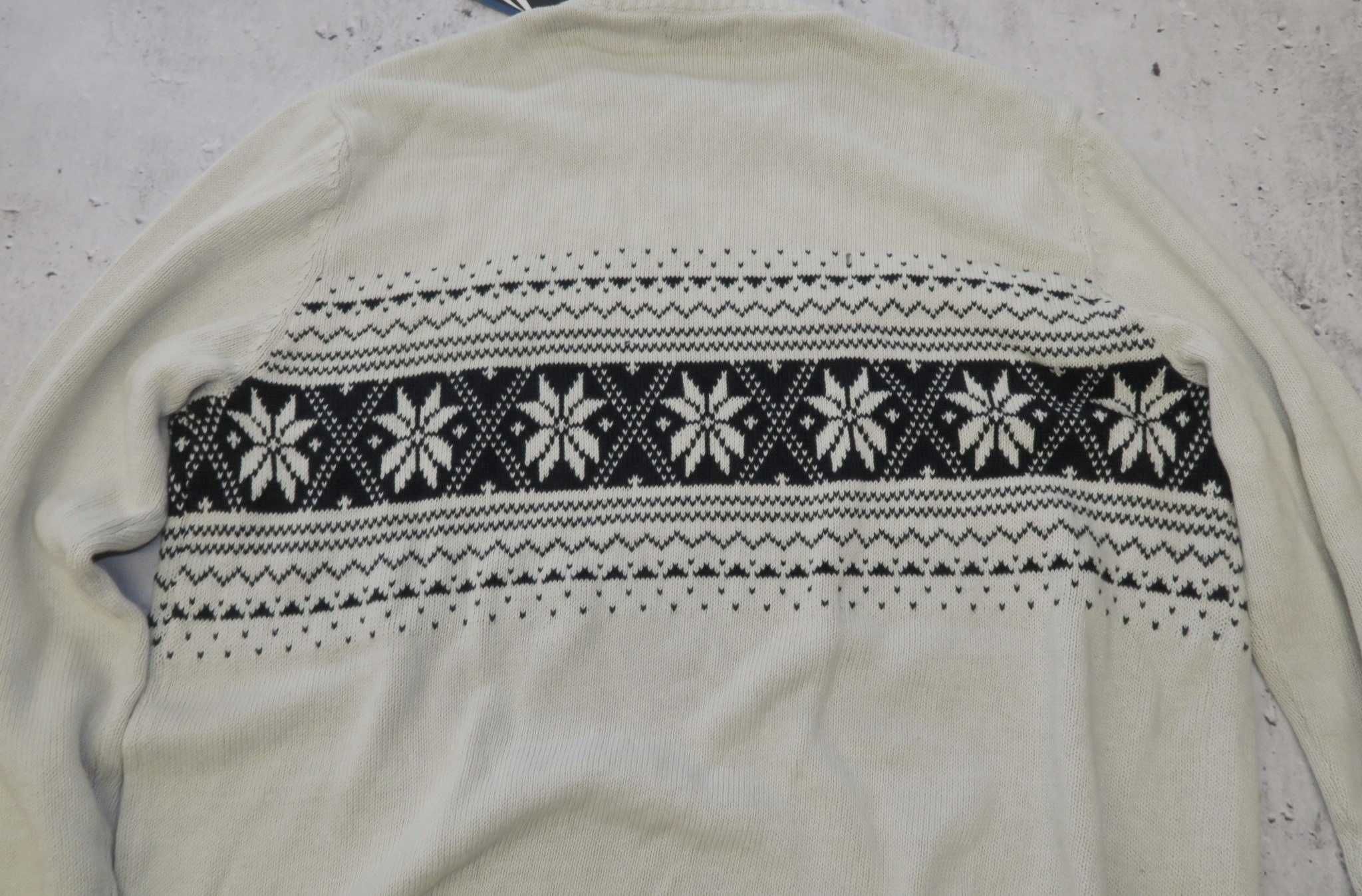 Nautica sweter w świąteczne wzory nowy L