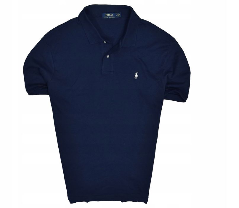 Ralph Lauren Granatowa Męska Koszulka Polo Regular Fit L