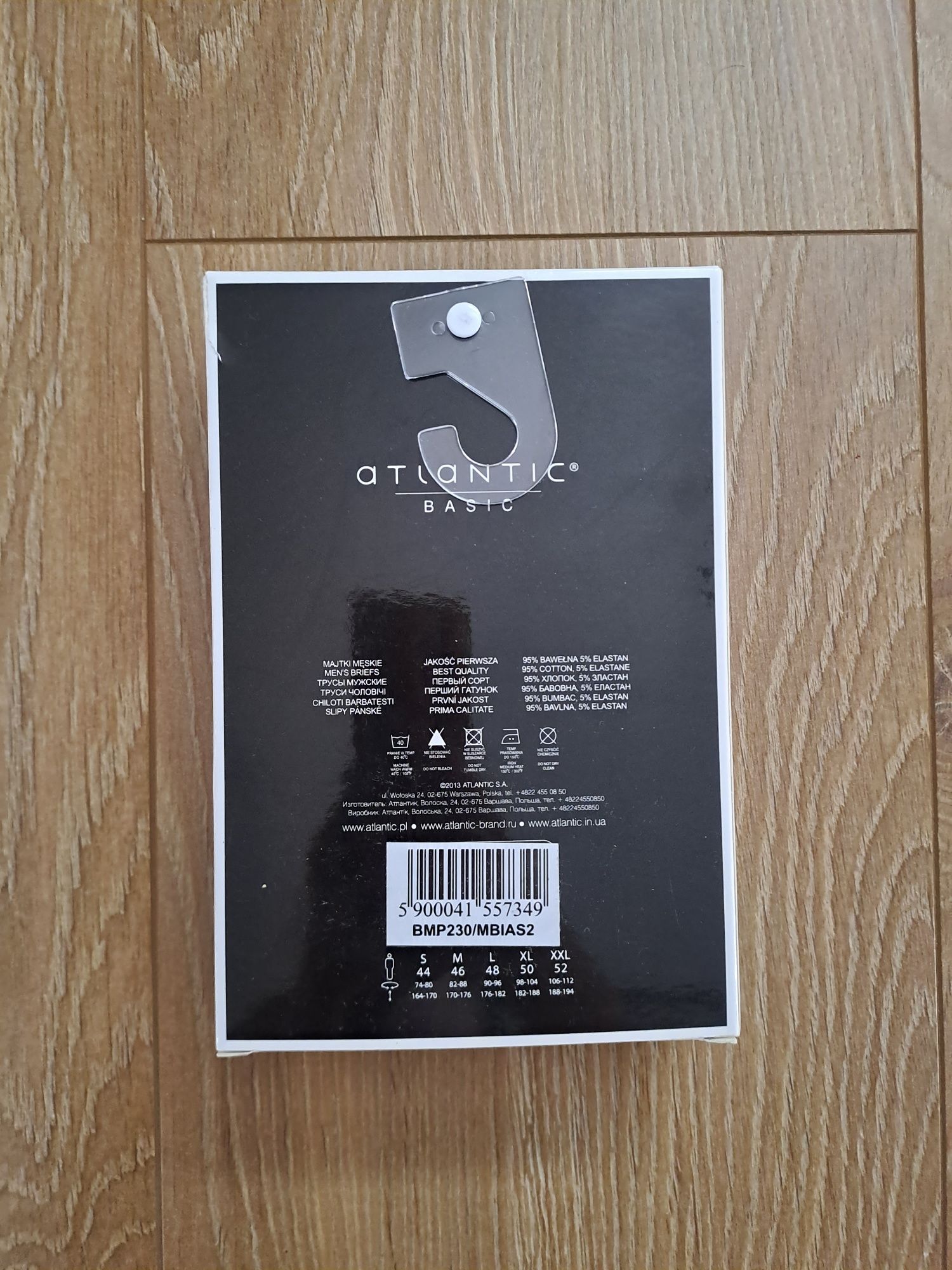 Slipy męskie Atlantic, rozmiar M, 2PACK, super mini