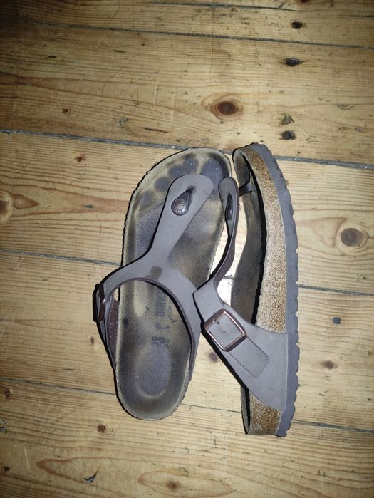 Birkenstock japonki brązowe