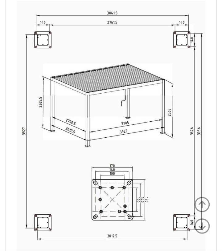 Pergola/altana ogrodowa 3/4