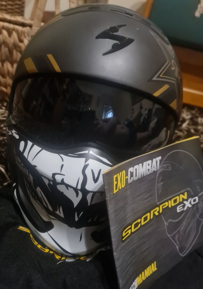 Capacete caveira Scorpion exa compact como novo