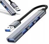Szybki HUB Rozdzielacz Adapter Portów 4x USB Rozgałęźnik USB 3.0 SLIM