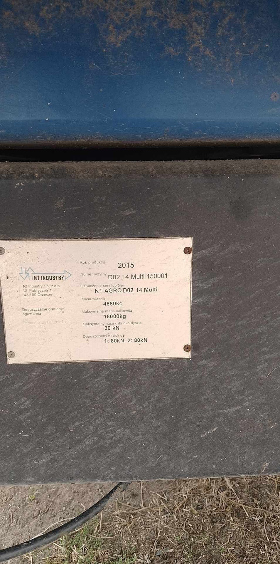 Przyczepa nt agro 14t