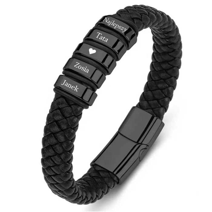 Meska grawerowana bransoletka sróra  idealny prezent