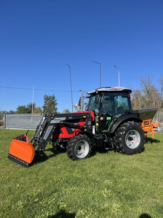 Ciągnik Rolniczy FOTRAK 50 KM Zestaw Zimowy Pług Posypywarka Transport