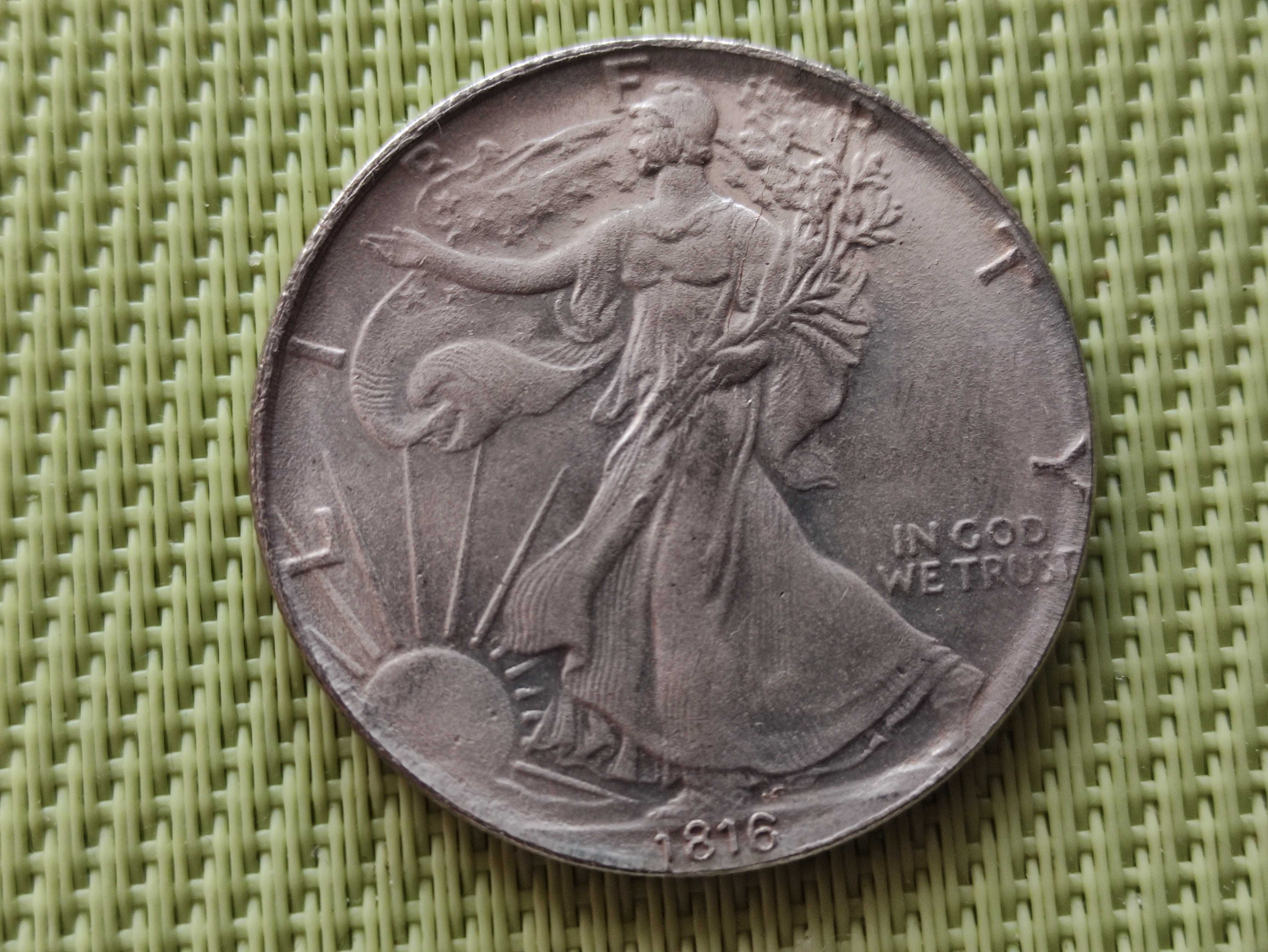 Moneta/Numizmat/Kopia - 1 DOLLAR 1816 USA - ''LIBERTY''