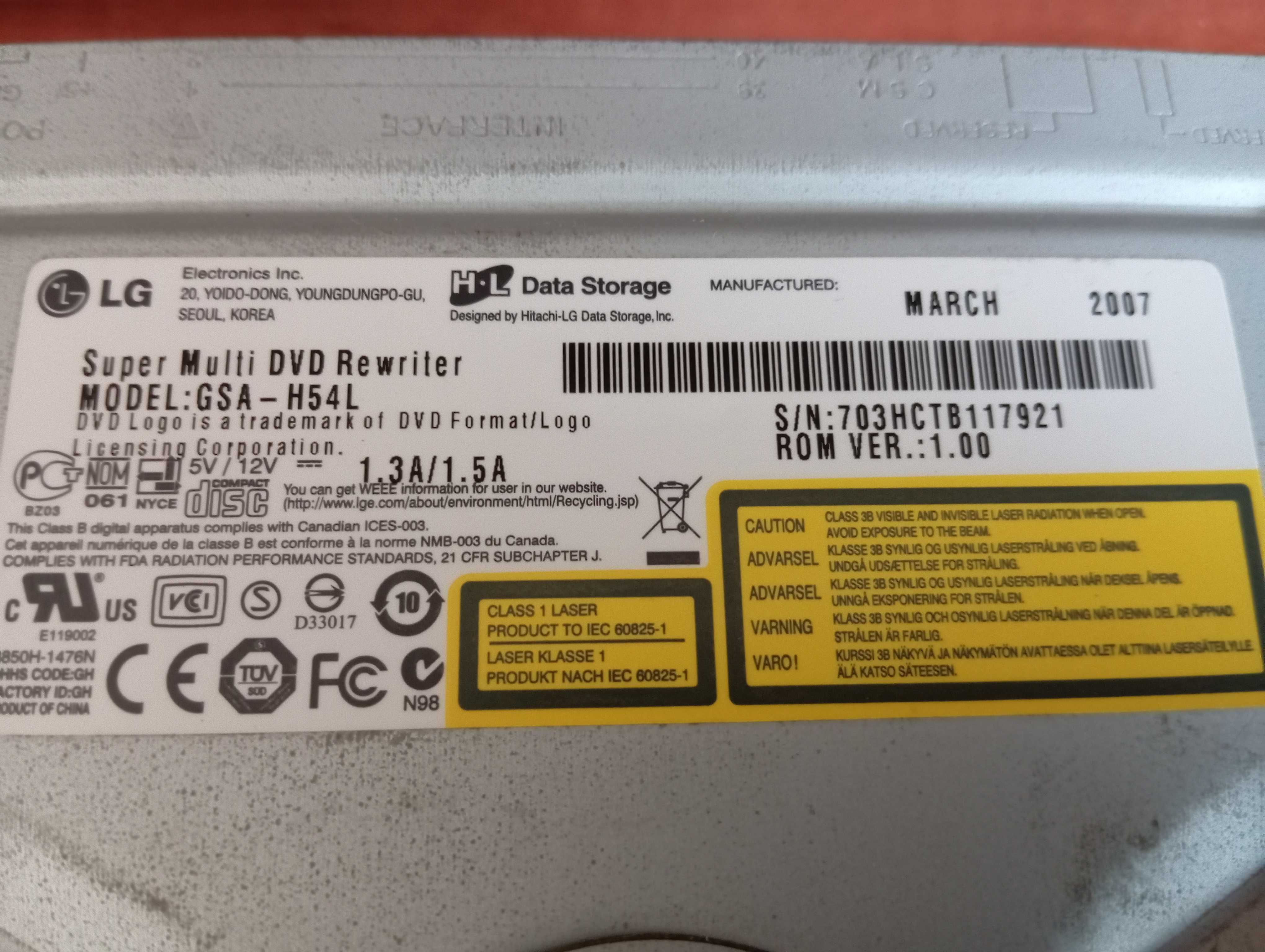 nagrywarka LG GSA - H54L