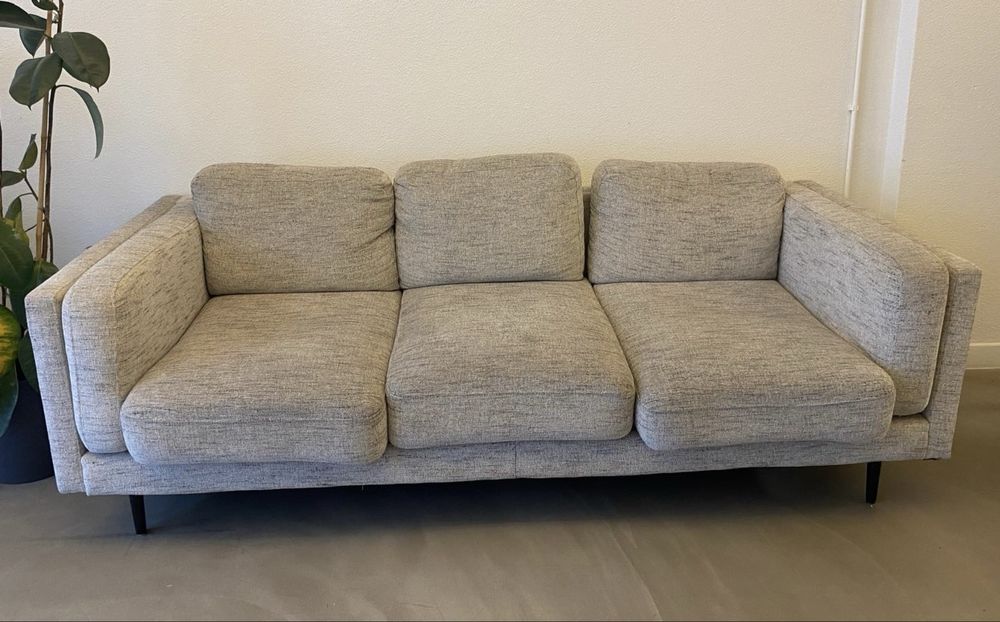 Sofá Cinza 3 lugares