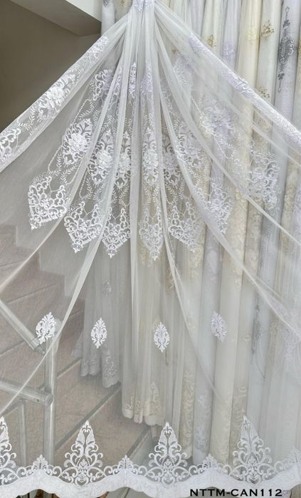 3D тюль королівська бамбук нитка тюлі штори