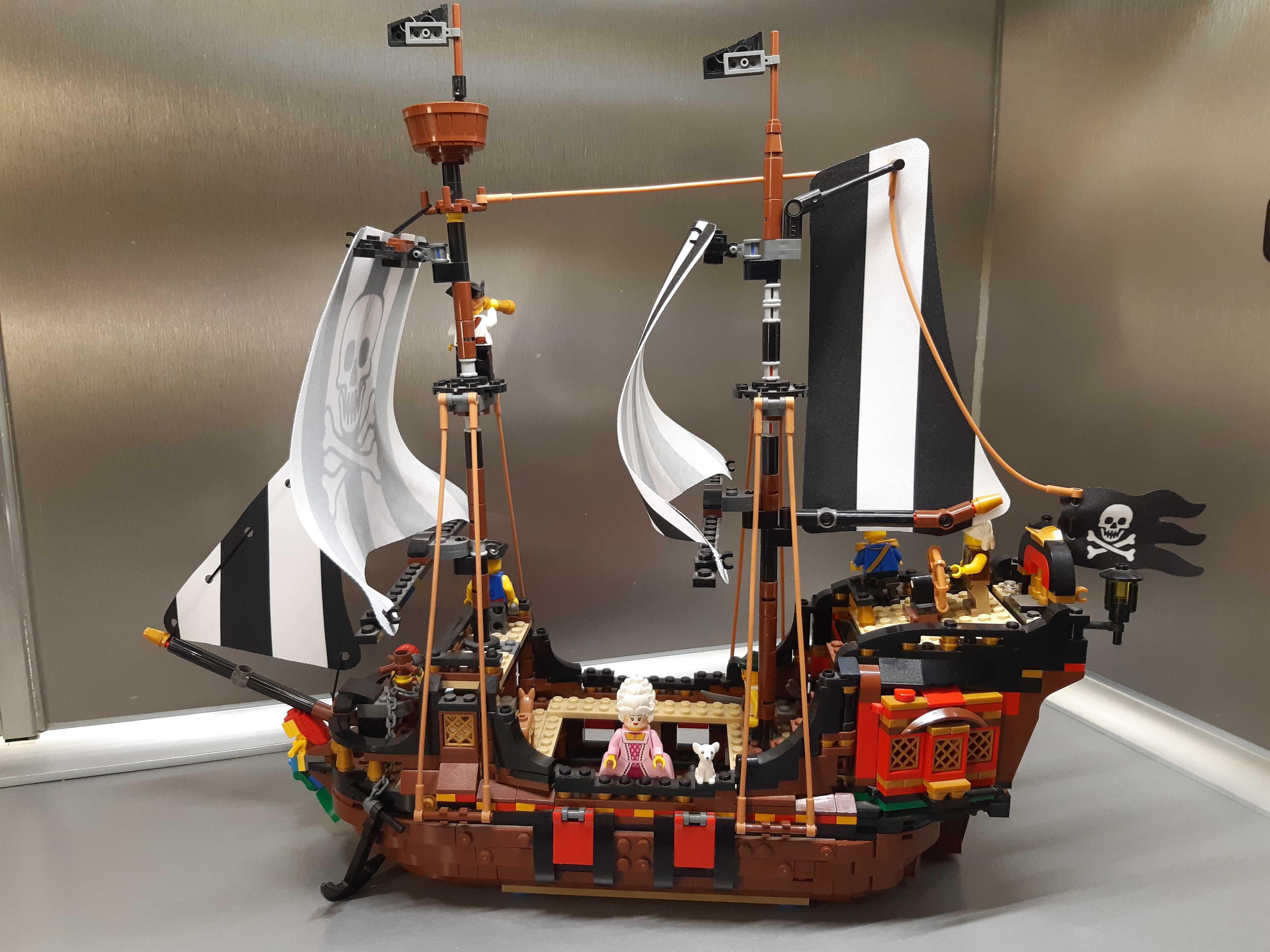 NOWE drukowane żagle jak 6286 Schooner do LEGO 31109 Pirates custom