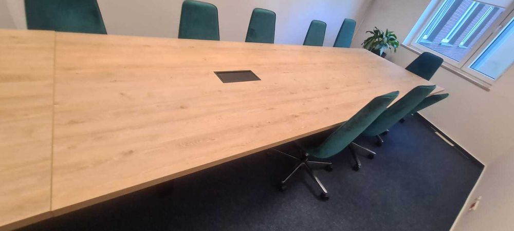 Fotel konferencyjny Bejot Lumi gabinetowy turkusowy fotele krzesła