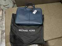 Michael Kors  Оригинал мужская сумка портфель синего цвета новая