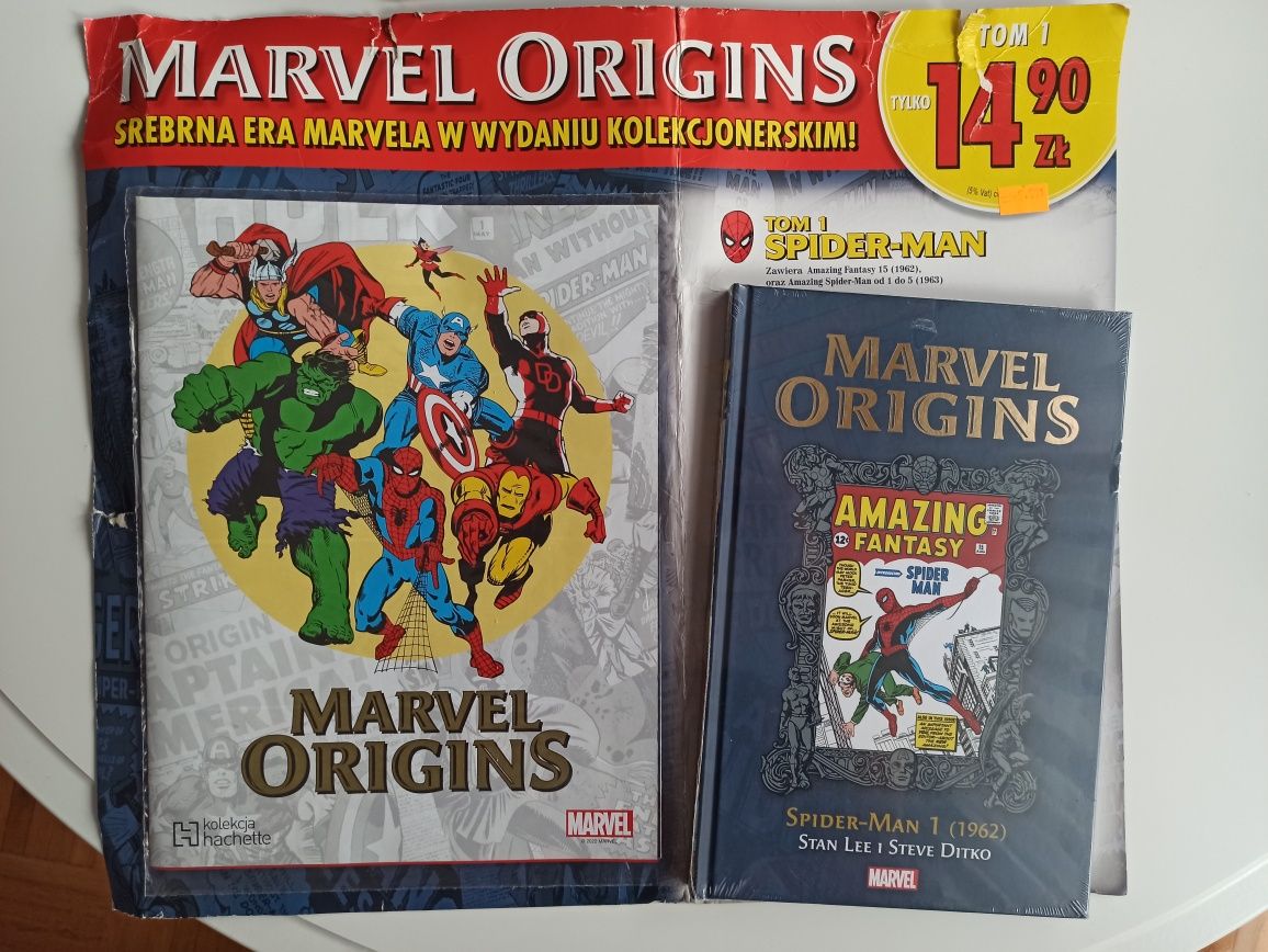 Marvel Origins kolekcja 1-5 Spiderman Hulk Thor i inni