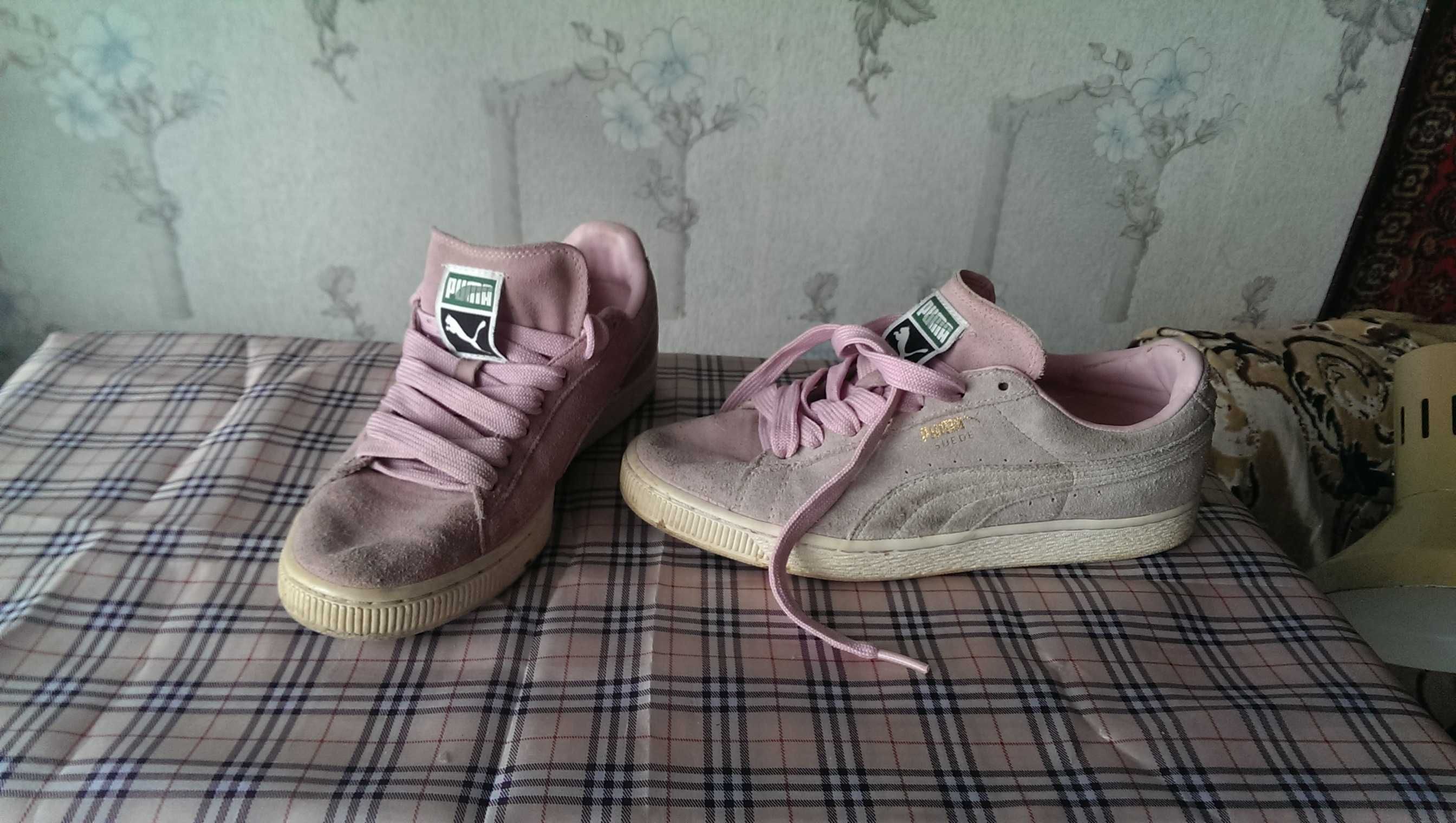 Женские замшевые кроссовки PUMA 38р без повреждений