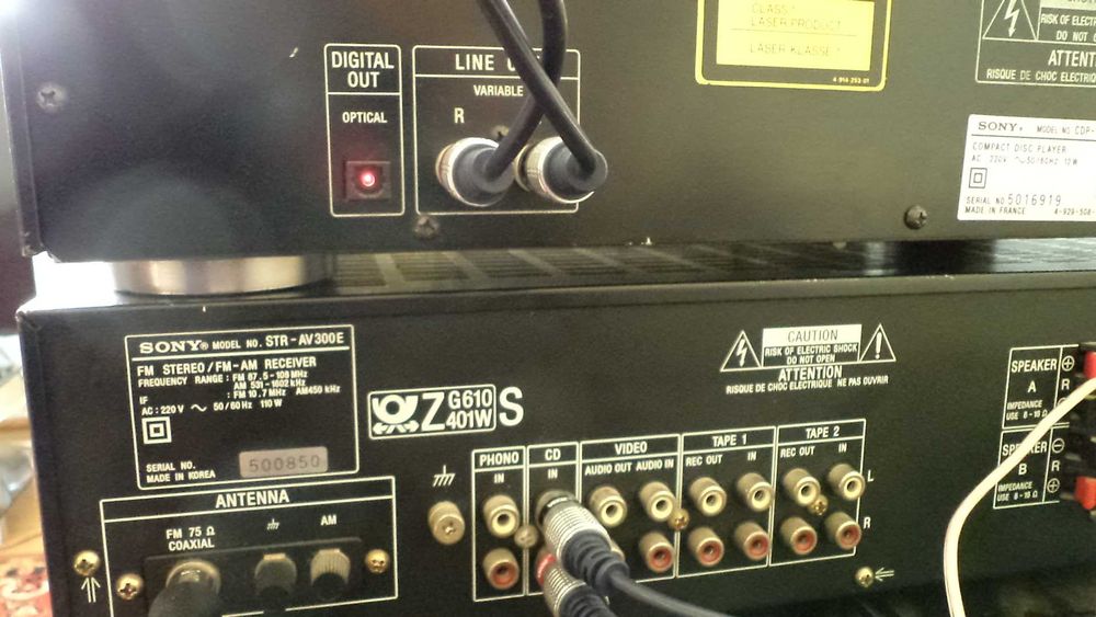 sony amplituner z cd