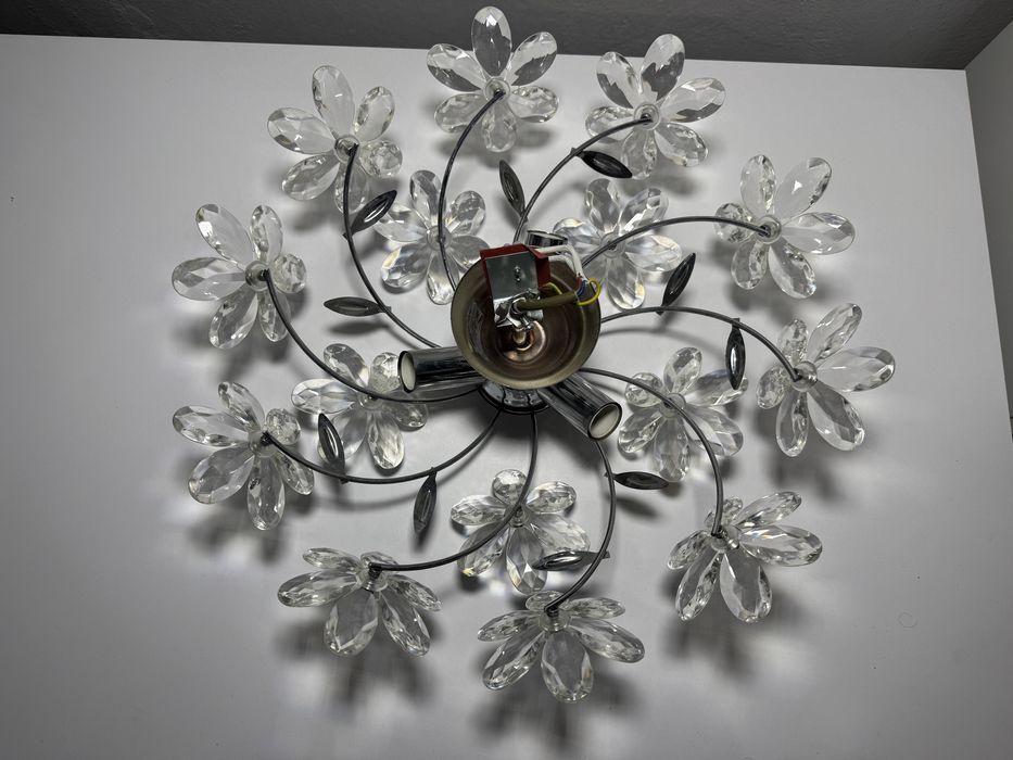 Lampa sufitowa stylowa 3x E14 plafon żyrandol chrom