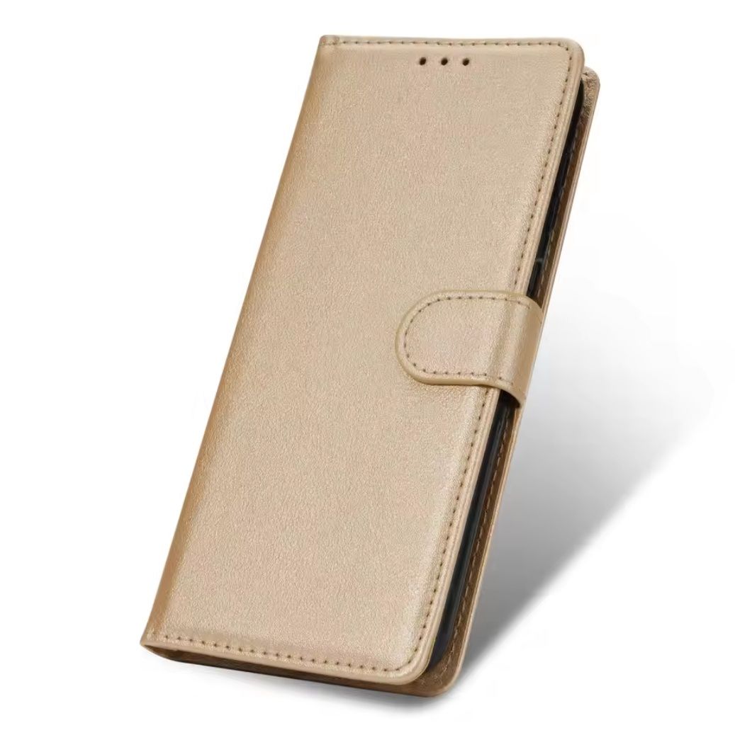 Pack para Redmi 7A - Capa Castanha + Capa dourada + 4 vidros temperado