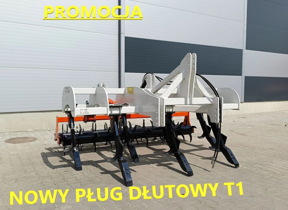 Tech-Project Pług Dłutowy T1  Nowy Głębosz, hudrauliczny, szerokość 3m, 7 dłut