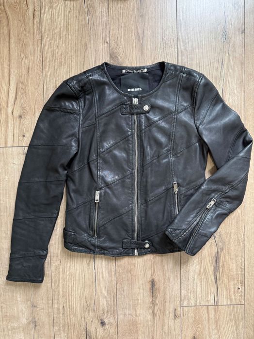 крутезна жіноча шкіряна куртка Дизель Diesel XS-S