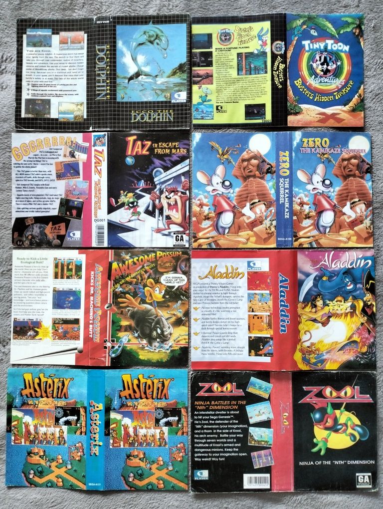 Обміняю обкладинки для картриджів Sega 90-их років