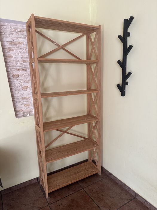 Стелаж деревʼяний 197х80х30 см