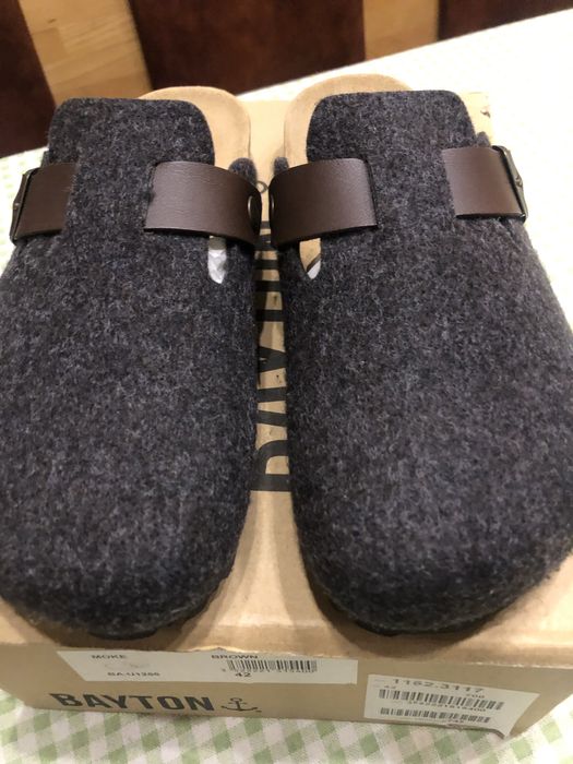 Kapcie męskie jesienno zimowe hiszpanskie Bayton