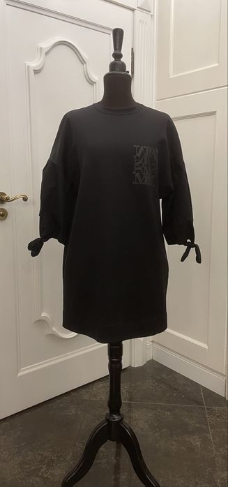 MAX MARA piękna sukienka z bufiastymi rękawkami