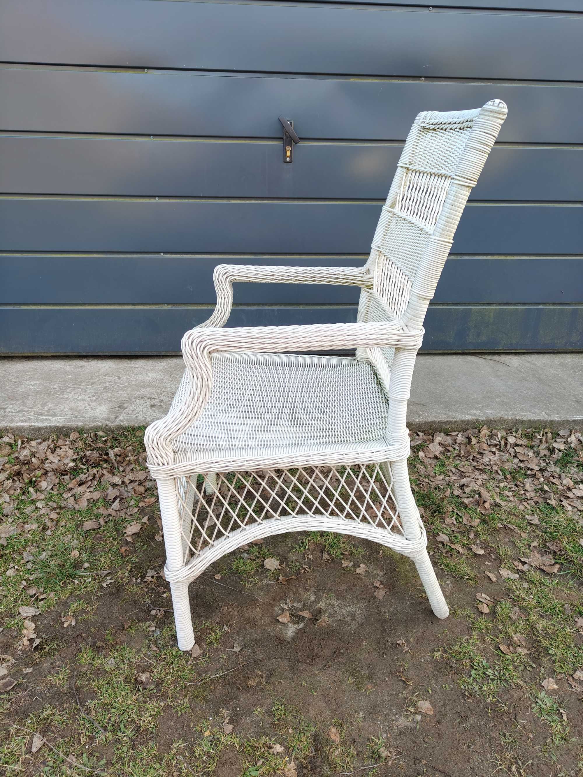 Vintage Krzesło ogrodowe z podłokietnikami z polirattanu DEDON Design