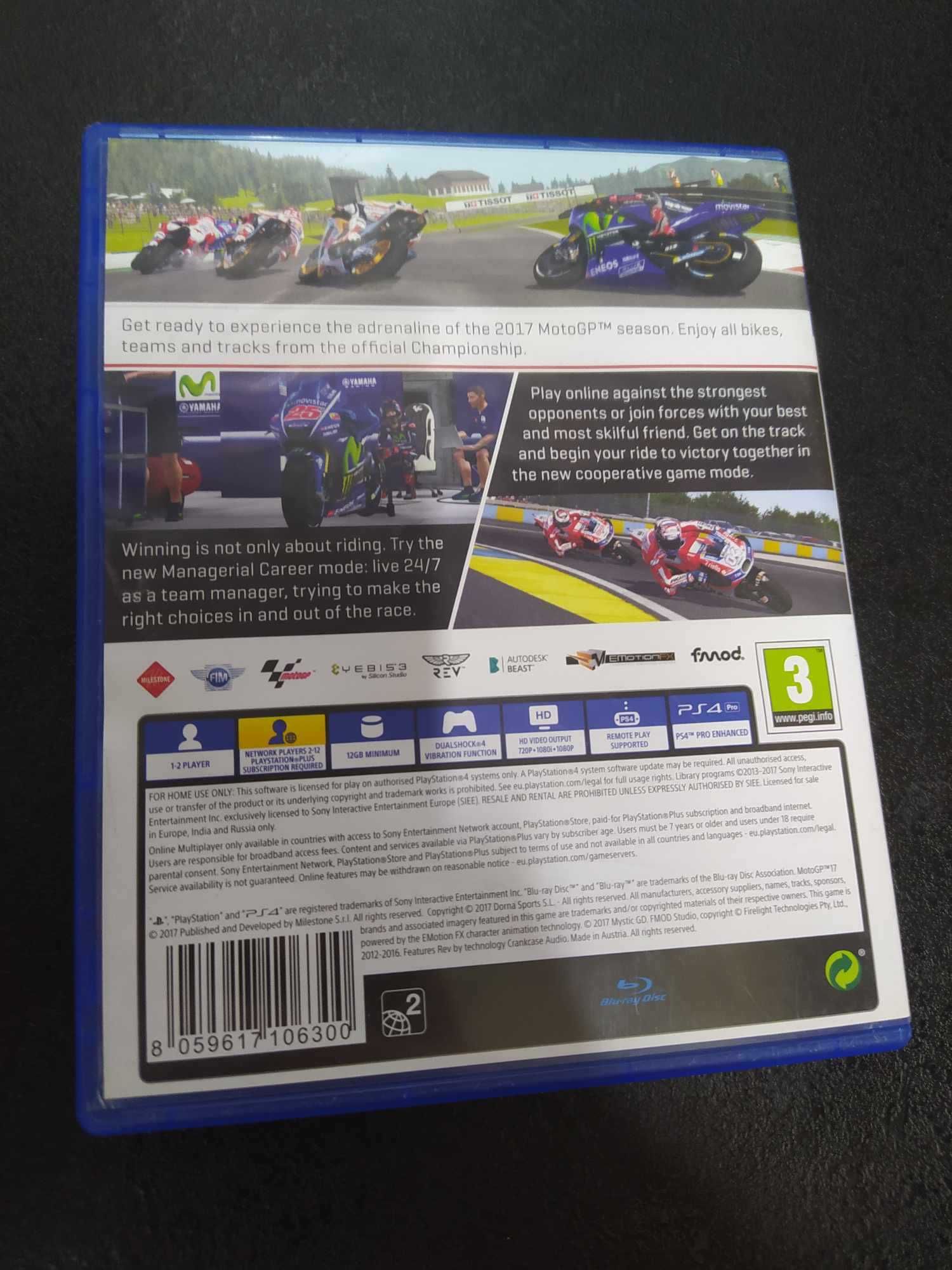 MotoGP 17 PS4 gra