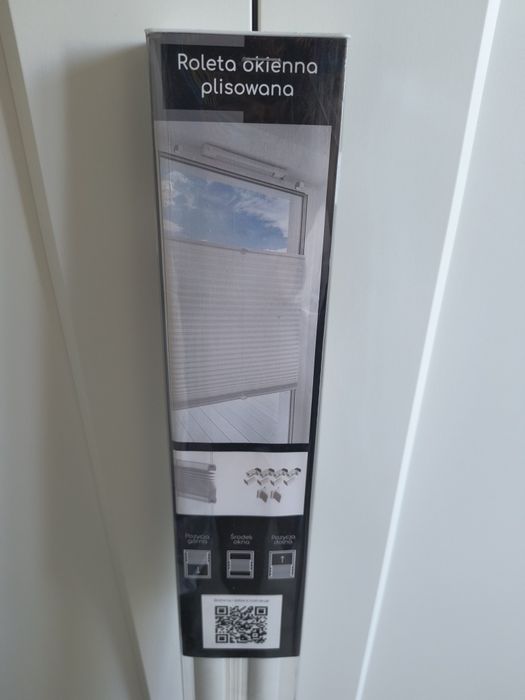 Roleta okienna plisowana 97x130 DecoTeam kolor biały