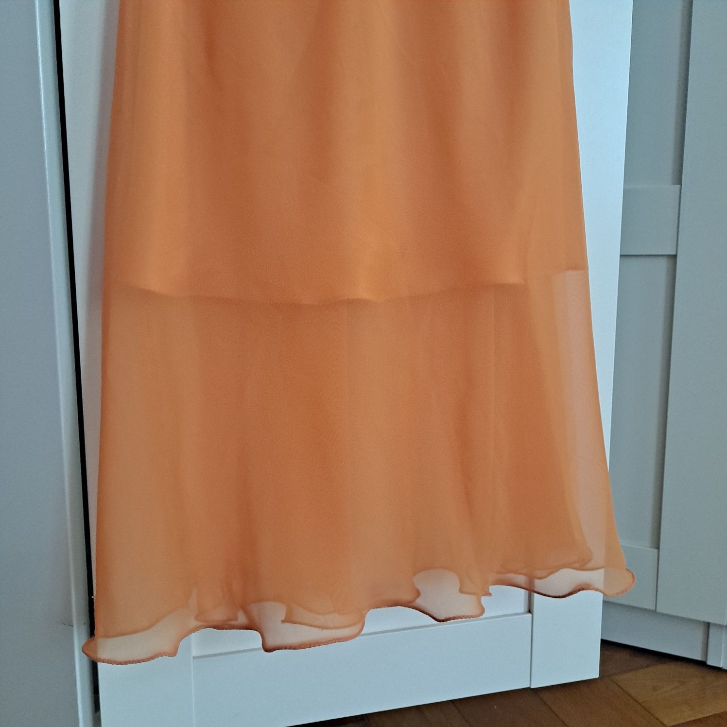 Pomarańczowa sukienka koktajlowa 40 S/M