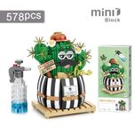 Кактус конструктор Лего Lego Букет квіти в горщику 578дет