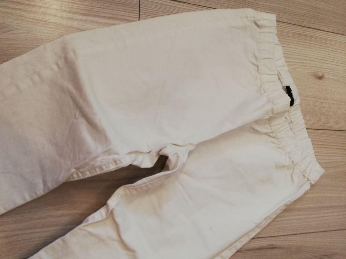 Spodnie rurki białe firmy H&M