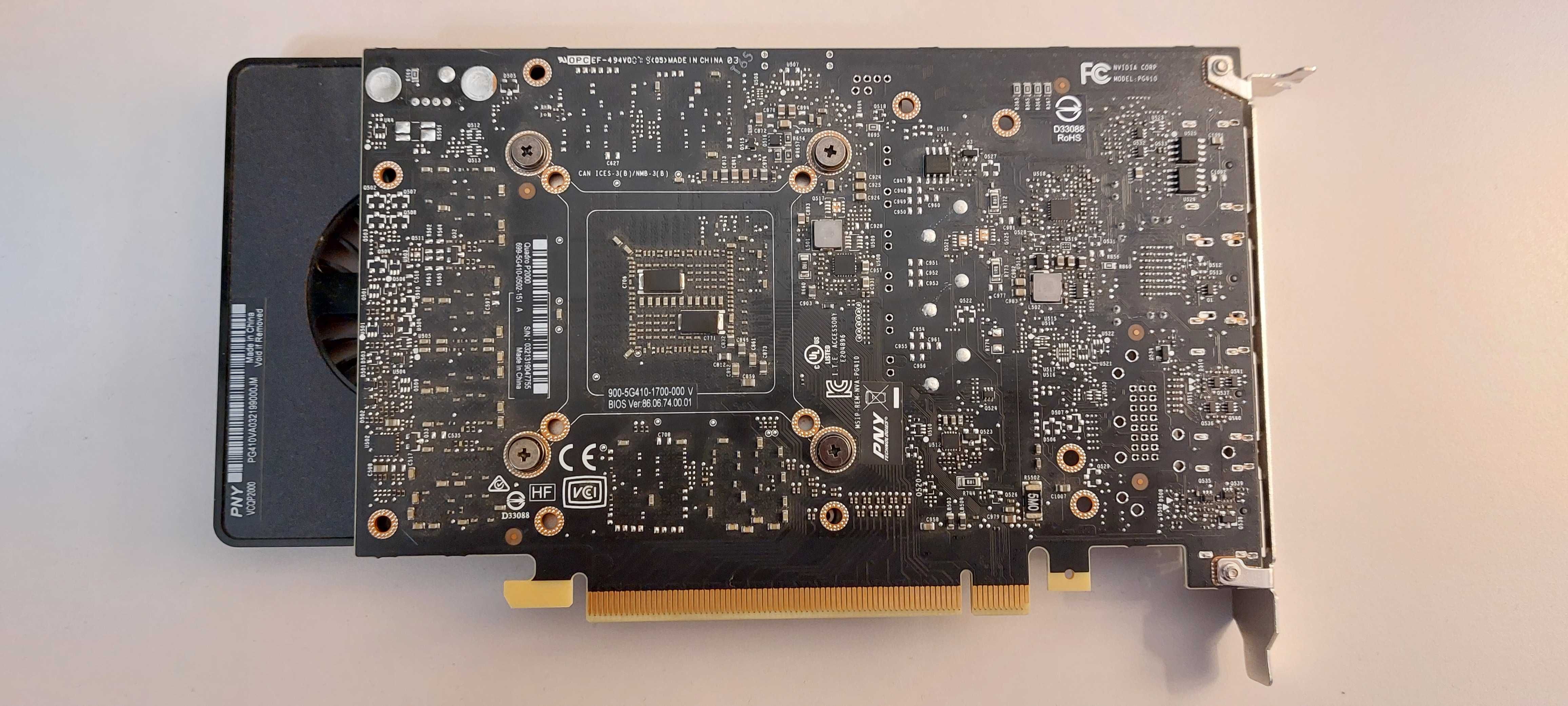Karta Graficzna PNY Nvidia QUADRO P2000 5GB GDDR5 160bit