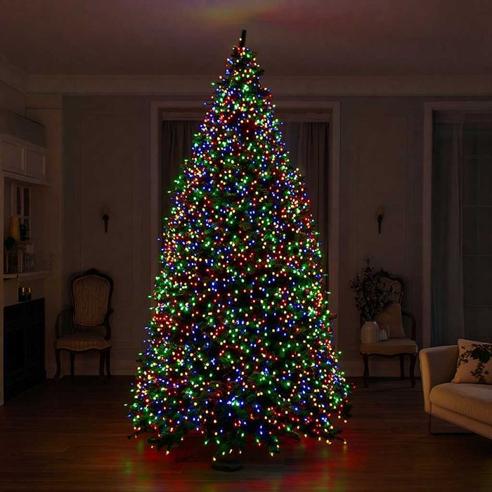 Гірлянда Нитка вулична 1000 LED 100м чорна, мультиколор CF1000L100MBML