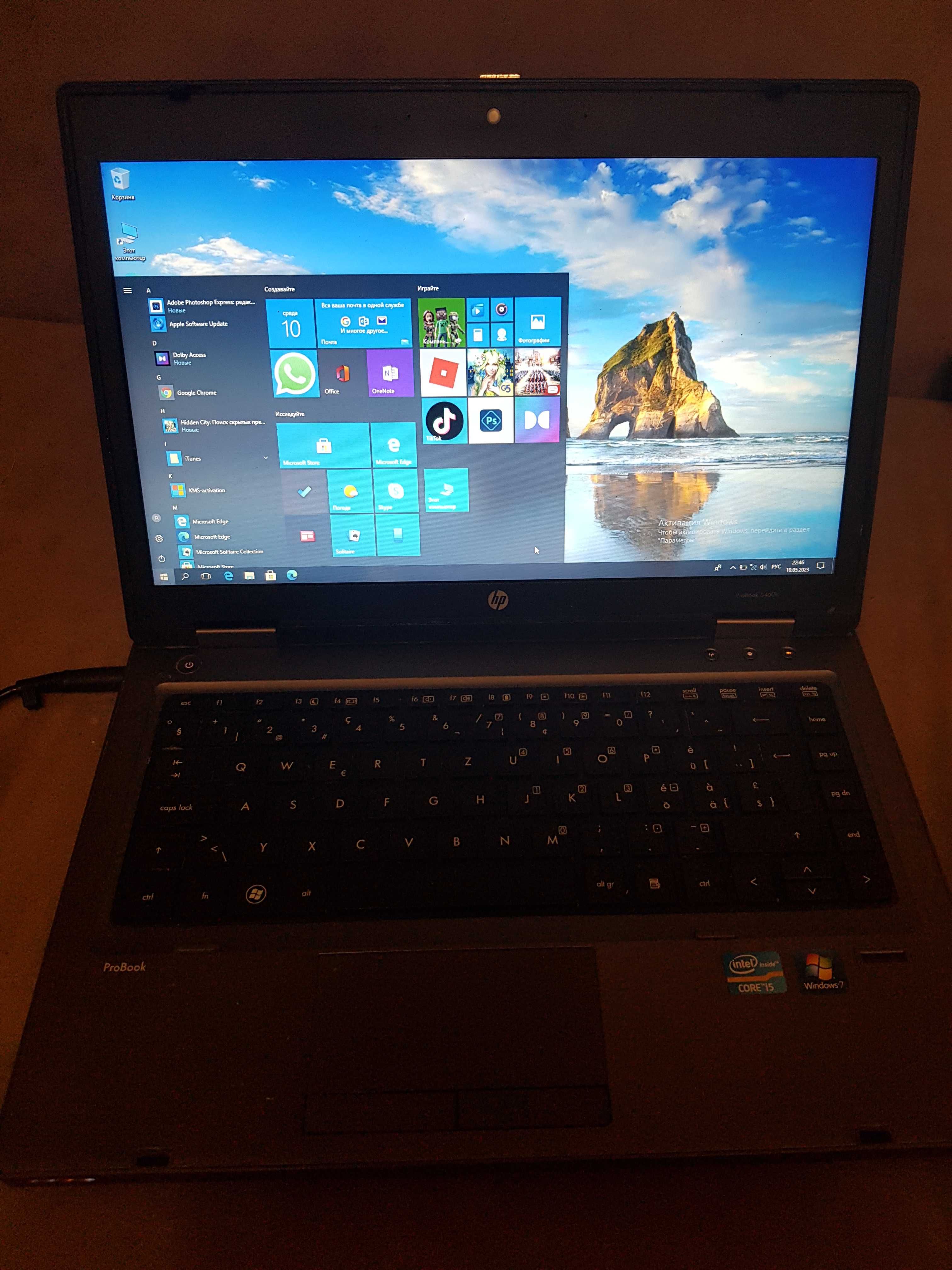 HP Probook 6460b ,|Core i5|rom-4gb.|ram-500gb. Windows 10