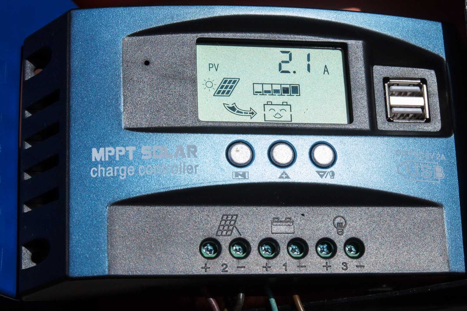 MPPT контроллер солнечной панели 12/24V 30A