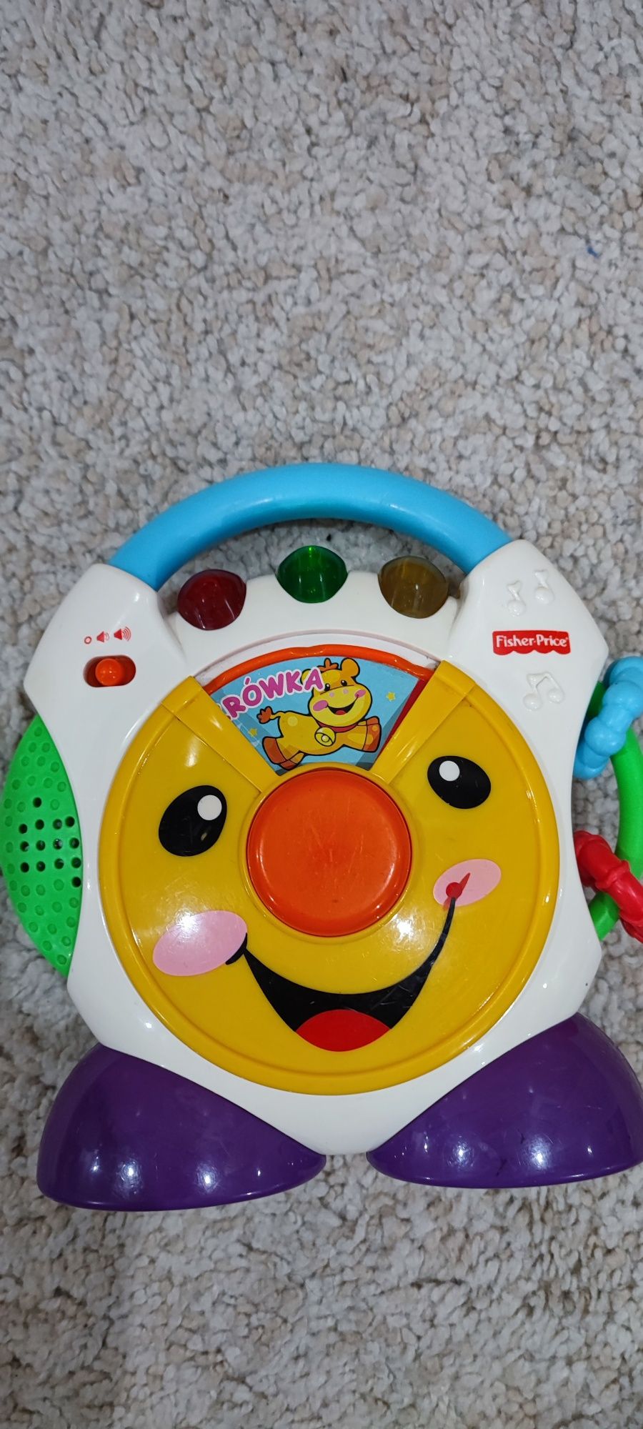 Interaktywne edukacyjne radio Fisher Price budzik zegar